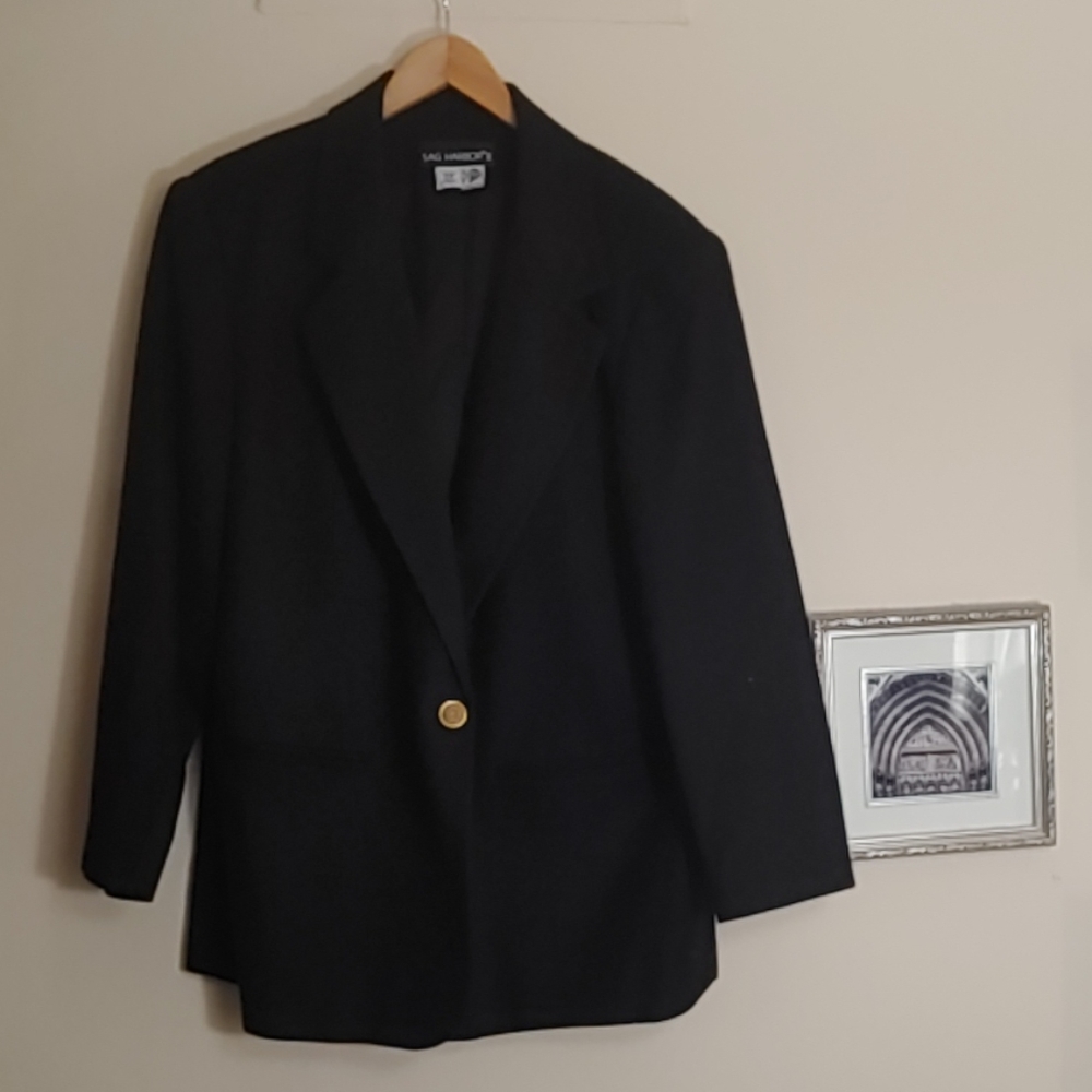 Sag Harbor black blazer size 18w